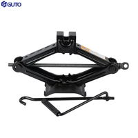 Cric hydraulique à ciseaux de haute qualité pour petites voitures, compact, robuste, capacité 2 tonnes, outil de levage facile à manivelle
