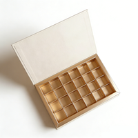 Boîtes cadeaux vides de luxe personnalisées avec votre propre logo, dorées, élégantes, imperméables, en relief, pour l'emballage de bonbons et de chocolats