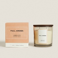 Bougie longue durée en cire de soja naturelle, parfumée aux huiles essentielles, pour une ambiance luxueuse à la maison, idéale pour hôtels, salles de bain et comme cadeau de mariage.