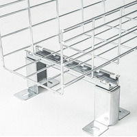 Plateau de câbles en treillis métallique, support de Type panier de câbles, plateau de câbles en treillis métallique avec accessoires