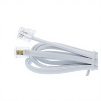Câble téléphonique RJ11 6P4C avec code couleur, fabriqué en Chine