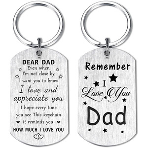 Regalo para Mamá, Llavero Personalizable de Acero Inoxidable, Llavero de <span class=keywords><strong>Feliz</strong></span> <span class=keywords><strong>Cumpleaños</strong></span>, Regalos con la Frase 'Recuerda que te quiero', Papá, Mamá, Abuela - Product Image 1