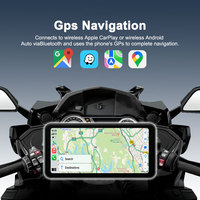 Top Navi 5 secondes démarrage rapide avant arrière double 2K 1440P HD moteur dashcam 6.25 pouces moto carplay fabricants ipx7