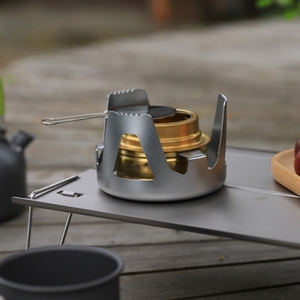 Réchaud à alcool liquide pliable ultra-léger en aluminium pour extérieur, mini réchaud à alcool solide - Product Image 2