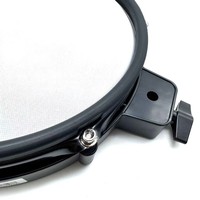 Batterie électronique de 10 pouces avec pad de batterie en maille à double zone, fonction d'entraînement silencieux réglable.