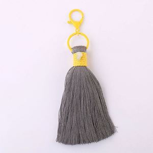 Nuevo Llavero de Estilo Pastoral Hecho a Mano con Hilo de Algodón, Macramé Boho, PVC Ecológico, Colgante de Borla para Bolso o Coche - Product Image 5