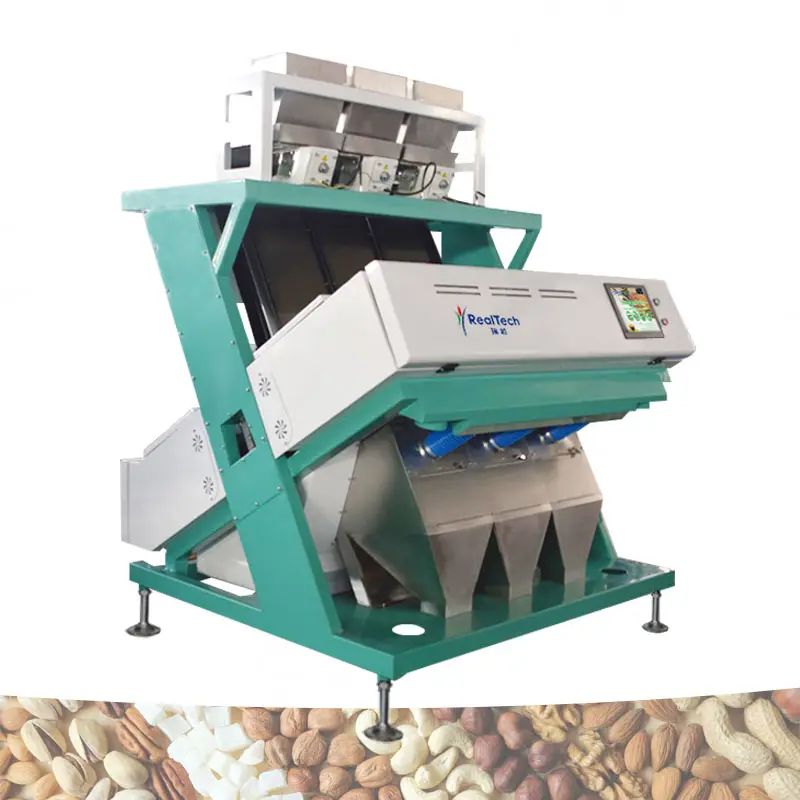 Clasificador de Color CCD de grano de 192 canales, semillas de cáñamo, pimienta, Chile, semillas de algodón, Selector de máquina clasificadora de Color
