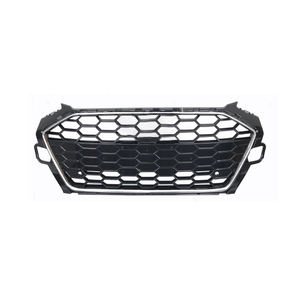 Rejilla delantera negra brillante para coche <span class=keywords><strong>A4</strong></span> S4, rejilla de nido de abeja de malla estilo RS4 modificada para <span class=keywords><strong>Audi</strong></span> <span class=keywords><strong>A4</strong></span> S4 B9.5 2020 2021 2022 2023 - Product Image 4