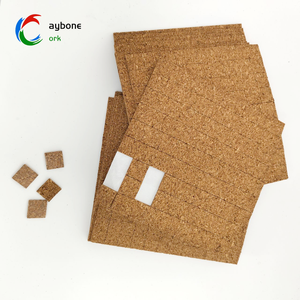 18*18*3mm tự nhiên Cork Spacer kính bảo vệ dính Cork Pads Cling bọt ủng hộ bảo vệ đệm vật liệu - Product Image 1