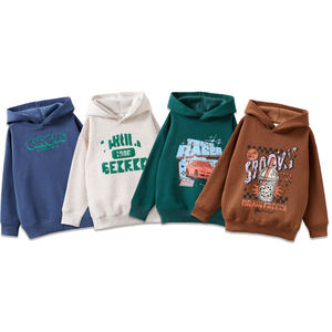 Felpa con Cappuccio Oversize in Cotone Biologico per Bambini, Felpa Sostenibile per Bambini, Pullover Personalizzato per Bambini - Product Image 1
