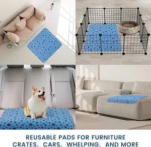 100% almohadillas impermeables para orinar para perros almohadillas reutilizables para cachorros con almohadillas de entrenamiento antideslizantes para mascotas - Product Image 5