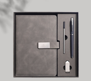 Coffret Cadeau de Carnets Professionnels A5 en Gros IStapromo – Personnalisation du Logo pour Réunions Annuelles d'Entreprise – Faux Cuir Dorland Papier Sans Fil - Product Image 1