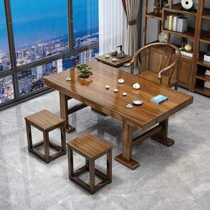 Nuevo Juego de Mesa de Té de Madera Maciza Estilo Chino Kung Fu, Cuadrado, para Oficina y Hogar - Product Image 2