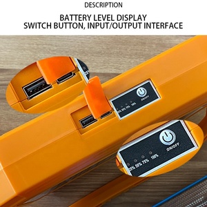 Đèn chiếu năng lượng mặt trời 200W, đèn <span class=keywords><strong>LED</strong></span> ngoài trời chống nước 1000W, đèn <span class=keywords><strong>LED</strong></span> năng lượng mặt trời hình khối 300W, đèn <span class=keywords><strong>LED</strong></span> năng lượng mặt trời 30W 4800lm dùng cho cắm trại - Product Image 4