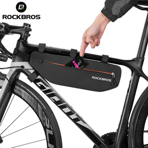 <span class=keywords><strong>ROCKBROS</strong></span> กระเป๋าติดจักรยาน, กระเป๋าติดโครงด้านหน้าจักรยาน MTB กันน้ำกระเป๋าทรงสามเหลี่ยมใส่ของจักรยานทนทานต่อสิ่งสกปรกกระเป๋าอุปกรณ์เสริมสำหรับจักรยาน - Product Image 5