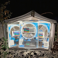Kit/Ensemble de Bande LED RGB 5m avec Télécommande USB, IP65, Coupable, Puce EPistar pour Éclairage de Jardin