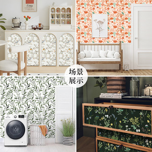 Creation Of Time And Space Peel & Stick Wallpaper Floral Pattern Self Adhesive Waterproof For Wall Decoration - Product Image 3