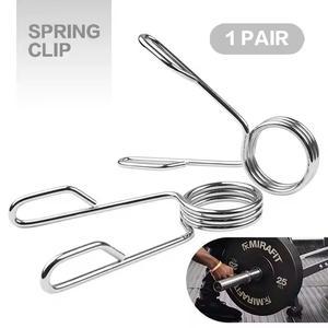 Fitness poids libres argent OPP B colliers pinces à ressort <span class=keywords><strong>barre</strong></span> <span class=keywords><strong>de</strong></span> poids Standard verrouillage haltère Clips poids d'haltérophilie - Product Image 1