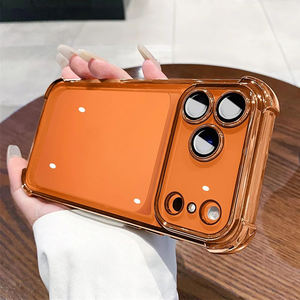 Custodia trasparente in Silicone morbido di lusso per <span class=keywords><strong>iPhone</strong></span> 17 16 <span class=keywords><strong>Pro</strong></span> <span class=keywords><strong>Max</strong></span> <span class=keywords><strong>11</strong></span> 12 13 14 15 <span class=keywords><strong>Pro</strong></span> Xs <span class=keywords><strong>Max</strong></span> Xr 17Air <span class=keywords><strong>Cover</strong></span> di protezione per <span class=keywords><strong>fotocamera</strong></span> - Product Image 1