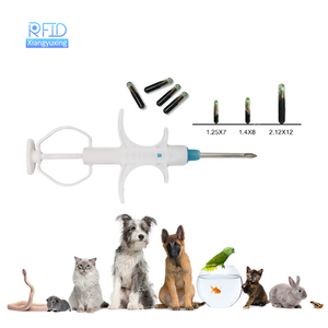 Microchip biocompatible 134,2 KHz FDX-B 1,4*8 mm EM4305 pour chien, <span class=keywords><strong>chat</strong></span>, animaux de compagnie, oiseaux, avec seringue stérilisée - Product Image 2