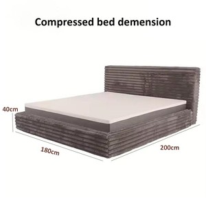 Portable Compress <strong>Bed</strong> for Space Saving, Foldable <strong>Guest</strong> <strong>Bed</strong> with Storage Bag, Easy to Assemble, Ideal for Home &amp; Camping - Product Image 5