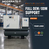 Compresseur d'air à vis combiné mini 4-en-1 en gros pour découpe laser, OEM ODM, direct usine, avec CE ISO