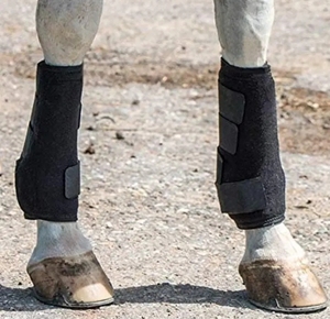 Custom caldo leggero in Neoprene regolabile del <span class=keywords><strong>tendine</strong></span> del <span class=keywords><strong>tessuto</strong></span> del cavallo supporto per le gambe fasciatura manica per avvolgere il ginocchio - Product Image 5