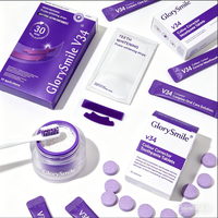 Bandes blanchissantes pour les dents sans alcool ni peroxyde, saveur menthe, et accessoires d'hygiène bucco-dentaire pour la protection de l'émail des adultes