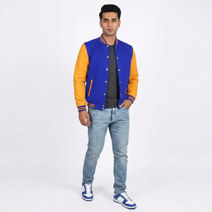 Nouveauté FINER THREADS Veste universitaire réversible à double boutonnage personnalisable pour homme, en laine/viscose tricotée respirante - Product Image 1