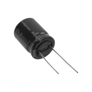 Condensador de canal del fabricante, de orificio pasante, 10ZLJ4700MGC16X20, de aluminio, 4700uF, 20%, 10V, radial - Product Image 1