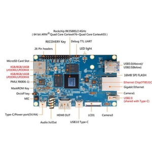 Orange Pi 5 แรม 4GB 8GB 16GB รองรับวิดีโอ 8K พร้อมตัวเลือก PCIE อะแดปเตอร์ USB WiFi BT สำหรับ <span class=keywords><strong>OPI</strong></span> 5 คอมพิวเตอร์แบบบอร์ดเดี่ยว - Product Image 2