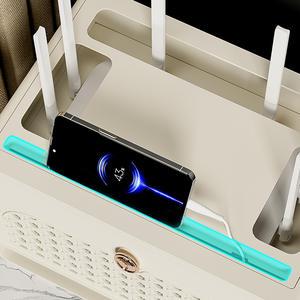 Étagère de rangement pour routeur Wi-Fi et décodeur TV domestique avec prise et organisation des câbles pour un placement optimal - Product Image 4