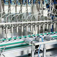 Máquina de Llenado al Vacío Lineal Controlada por PLC de 16 Boquillas, Llenadora Automática de Líquidos por Presión Negativa para Plástico/Vidrio/Metal