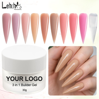 Haute qualité 15g auto-nivelant ongles Gel constructeur HEMA Tpo gratuit lampe à LED Source nue clair laiteux rose blanc Gel Extension d'ongle