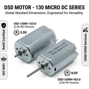 Motores 130 con Certificación ISO/RoHS: Motores Pequeños con Escobillas Confiables al por Mayor, <span class=keywords><strong>Cadena</strong></span> <span class=keywords><strong>de</strong></span> Suministro Estable en EE. UU. - Product Image 2