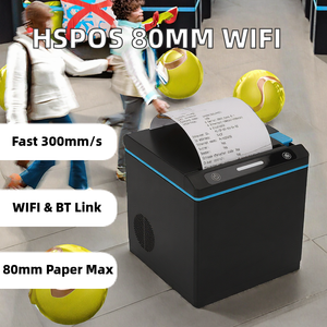 HSPOS Fast 300 mm/s Thermal Receipt POS Printer 80MM pour <span class=keywords><strong>Bluetooth</strong></span> <span class=keywords><strong>WIFI</strong></span> Prend en charge multi-plateforme pour 7 appareils Blue Color Stock - Product Image 2