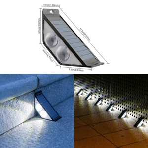 Lámpara LED Solar Acrílica para Escaleras, IP65, Luz Nocturna para Jardín, Camino, Patio, Escalones, Valla - Product Image 2
