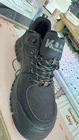 Chaussures de sécurité pour hommes, embout en acier anti-écrasement, résistantes aux perforations, en cuir, bottes de sécurité industrielles pour la construction