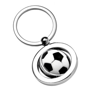 Porte-clés de football personnalisé avec logo, porte-clés en métal pour entreprise - Product Image 1