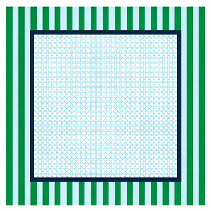 31,5 Zoll Preppy Gestreifte Gitter-Mahjong-Spielmatte Rutschfeste Tischunterlage für Spieleabende - Product Image 1