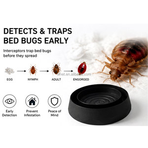 Piège à punaises <span class=keywords><strong>de</strong></span> <span class=keywords><strong>lit</strong></span> robuste et écologique, anti-UV, avec colle adhésive, détecteur d'insectes, intercepteur <span class=keywords><strong>de</strong></span> punaises <span class=keywords><strong>de</strong></span> <span class=keywords><strong>lit</strong></span>, moniteur <span class=keywords><strong>de</strong></span> matelas - Product Image 4