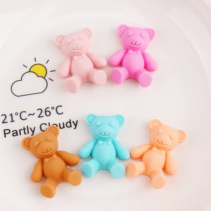 Miniatura de Oso Artificial de Resina de Color Mate Estilo Coreano para Decoración - Product Image 2