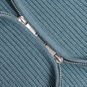 AiNear venta al por mayor logotipo personalizado diseño Oem & Odm manga larga bolsillo cremallera cuello alto <span class=keywords><strong>azul</strong></span> <span class=keywords><strong>marino</strong></span> hombres algodón punto cárdigan suéter - Product Image 4