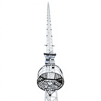 Menara Pengukuran Angin Baja Galvanis 80m 100m 120m untuk Tiang Met dan Pendukung Proyek Energi Terbarukan