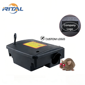 Pièges à souris en plastique solide, station d'<span class=keywords><strong>appât</strong></span> pour rats, boîte d'<span class=keywords><strong>appât</strong></span> pour rongeurs, pour le contrôle des animaux en intérieur et en extérieur - Product Image 5