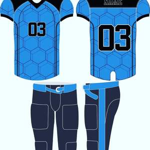 Vente en gros d'uniformes de football américain pour hommes respirants de haute qualité personnalisés Ensembles imprimés de sublimation grande taille - Product Image 1