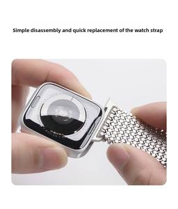 Bracelet de montre en acier inoxydable en gros pour Apple Watch Ultra 49mm SE 44mm S1-9 CHARM avec fermoir magnétique - Product Image 5