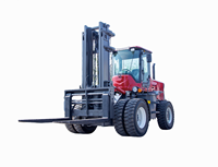 Chariot élévateur tout-terrain SRY robuste avec une capacité de charge de 10 tonnes, système hydraulique complet, moteur pour le transport sur de grands chantiers de construction