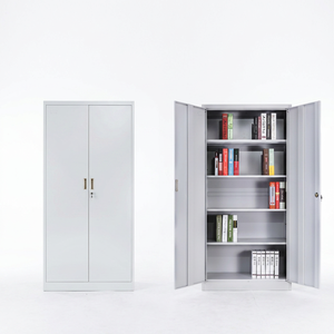 Armoire de classement à 2 portes en acier, design moderne, écologique, durable, pliable pour bureau, école, maison, chambre, hôtel, salon - Product Image 4