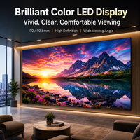 Layar LED Indoor Fine Pitch P2 P2.5 HD Seamless Video Wall untuk Ruang Rapat, Konferensi, Aula Pameran, Museum Seni